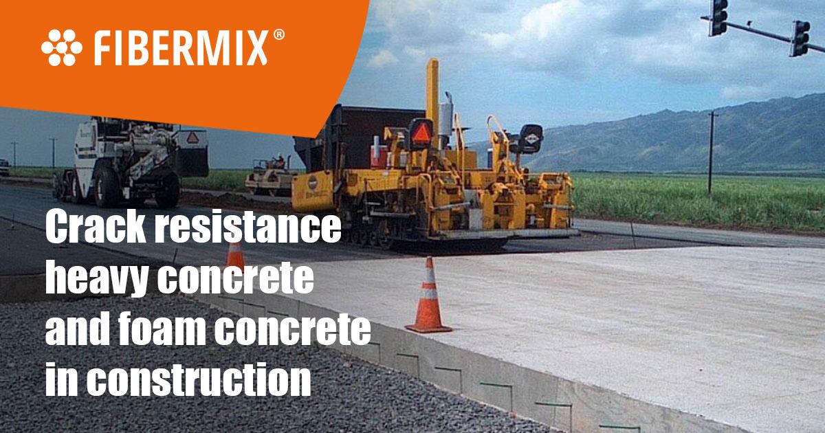 Crack resistance of heavy concrete and foam concrete in construction