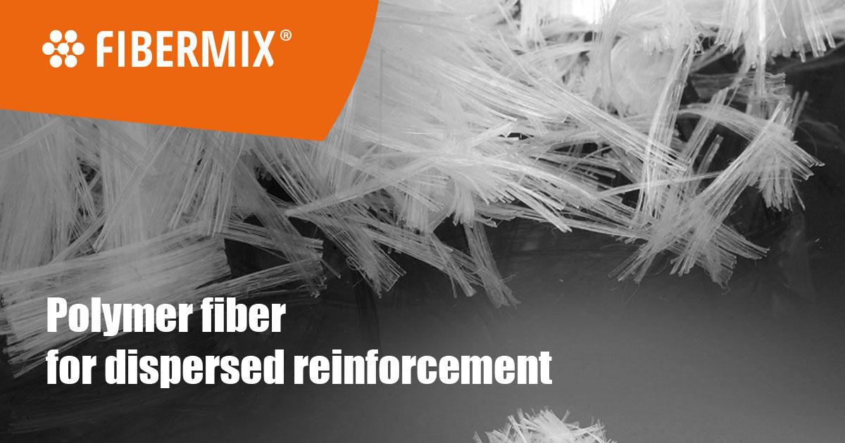 Polymer fiber for dispersed reinforcement